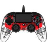 PlayStation 4 - Röda Handkontroller Nacon Wired Illuminated Compact Controller - Red