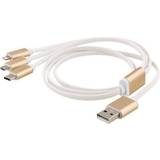 Kablar Epzi USB A-Lightning/USB B Micro/USB C 1m
