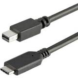 DisplayPort-kablar - Svarta StarTech USB C - Mini DisplayPort 1m