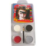 Multifärgad Maskerad Smink Eulenspiegel Face Paint Motif Set Dracula