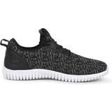 Polyester - Unisex Sneakers Urban Classics Knitted Light - Black/Grey/White
