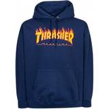 Thrasher Magazine Herr Tröjor Thrasher Magazine Flame Logo Hoodie - Navy