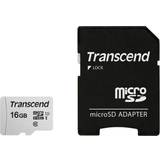 Minneskort Transcend 300S microSDHC Class 10 UHS-I U1 95/45MB/s 16GB +Adapter