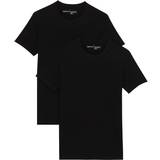 Herr T-shirts Bread & Boxers Crew-Neck T-shirt 2-pack - Black