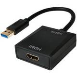 LogiLink Kablar LogiLink USB A - HDMI M-F Adapter