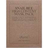 Oparfymerad - Sheet masks Ansiktsmasker Benton Snail Bee High Content Mask 10-pack