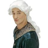 Historiska - Vit Peruker Widmann Donatien Wig in Baroque Style White