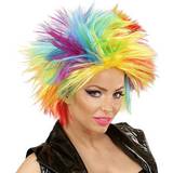 60-tal - Multifärgad Peruker Smiffys Punk Wig Rainbow