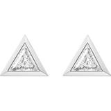 Thomas Sabo Triangle Earrings - Silver/White