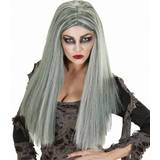 Grå - Zombies Peruker Widmann Zombie Woman Wig