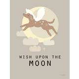 Beige Tavlor & Posters Barnrum Majvillan Wish Upon the Moon 30x40cm