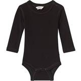 Silke Bodys Barnkläder Joha Merino Wool Baby Body - Black (63988-195-111)