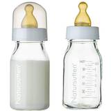 Natursutten Naturgummi Nappflaskor Natursutten Glass Baby Bottles 110ml 2-pack