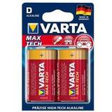 Varta Alkalisk - Engångsbatterier - Guld Batterier & Laddbart Varta D Max Tech 2-pack
