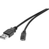 Renkforce USB A-USB Micro-B - USB-kabel Kablar Renkforce USB A - USB Micro-B 2.0 0.2m