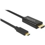 Guld - HDMI-kablar - USB C-HDMI DeLock 85259 USB C-HDMI 2m