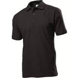 Viskos Pikétröjor Stedman Short Sleeve Polo Shirt - Black Opal