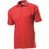 Stedman Herr Pikétröjor Stedman Short Sleeve Polo Shirt - Scarlet Red