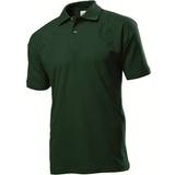 Viskos Pikétröjor Stedman Short Sleeve Polo Shirt - Bottle Green