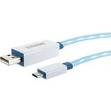 Schwaiger USB-kabel Kablar Schwaiger Flat USB A-USB Micro-B 2.0 0.8m