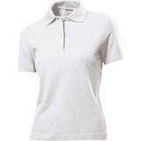 Dam - Viskos Pikétröjor Stedman Short Sleeve Polo Shirt - White
