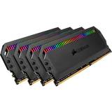 32 GB - 8 GB - DDR4 RAM minnen Corsair Dominator Platinum RGB DDR4 3200MHz 4x8GB (CMT32GX4M4C3200C16)