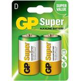 Batterier - D (LR20) Batterier & Laddbart GP Batteries D Super Alkaline Compatible 2-pack