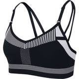 Nike Flyknit Indy Medium Support Sports Bra - Black/White
