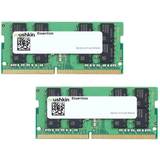 64 GB - SO-DIMM DDR4 RAM minnen Mushkin Essentials DDR4 2666MHz 2x32GB (MES4S266KF32GX2)