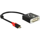 DeLock Ferrite USB C-DVI-D Single Link M-F 0.2m