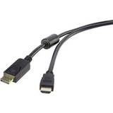 HDMI-kablar Renkforce Ferrite HDMI - DisplayPort 0.5m