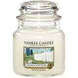 Yankee Candle Clean Cotton Medium Doftljus 411g