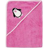 ImseVimse Rosa Sköta & Bada ImseVimse Hooded Towel Pink Penguin