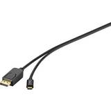 Renkforce USB-kabel Kablar Renkforce USB C-DisplayPort 1.8m