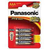 AAA (LR03) - Alkaliska Batterier & Laddbart Panasonic LR03PPG Compatible 4-pack