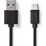 PVC - USB-kabel Kablar Nedis USB A-USB C 2.0 1m