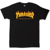 Thrasher Magazine Herr Överdelar Thrasher Magazine Flame T-shirt - Black