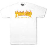 Thrasher Magazine Överdelar Thrasher Magazine Flame Logo T-shirt - White