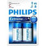 Philips C (LR14) Batterier & Laddbart Philips LR14E2B/10 2-pack