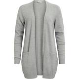 Koftor Vila Basic Knitted Cardigan - Grey/Light Grey Melange