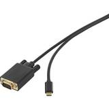 Renkforce USB-kabel Kablar Renkforce USB C-VGA 0.5m