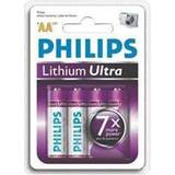 AA (LR06) - Kamerabatterier - Lithium Batterier & Laddbart Philips Lithium Ultra AA Compatible 4-pack