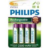 Philips NiMH Batterier & Laddbart Philips R6B4RTU25/10 Compatible 4-pack