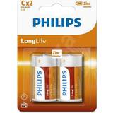 Philips C (LR14) Batterier & Laddbart Philips R14L2B/10 Compatible 2-pack