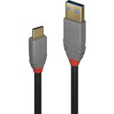 USB A-USB C - USB-kabel Kablar Lindy Anthra Line USB A-USB C 3.1 0.5m