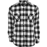 Flanellskjortor - Herr - Vita Urban Classics Checked Flannel Shirt - Black/White