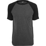 Urban Classics Herr T-shirts & Linnen Urban Classics Raglan Contrast T-Shirt - Charcoal/Black
