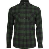 Urban Classics Skjortor Urban Classics Checked Flannel Shirt - Black/Forest