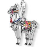 Thomas Sabo Charm Club Llama Charm Pendant - Silver/Multicolour