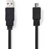 Nedis Flat USB A-USB Micro-B 2.0 1m